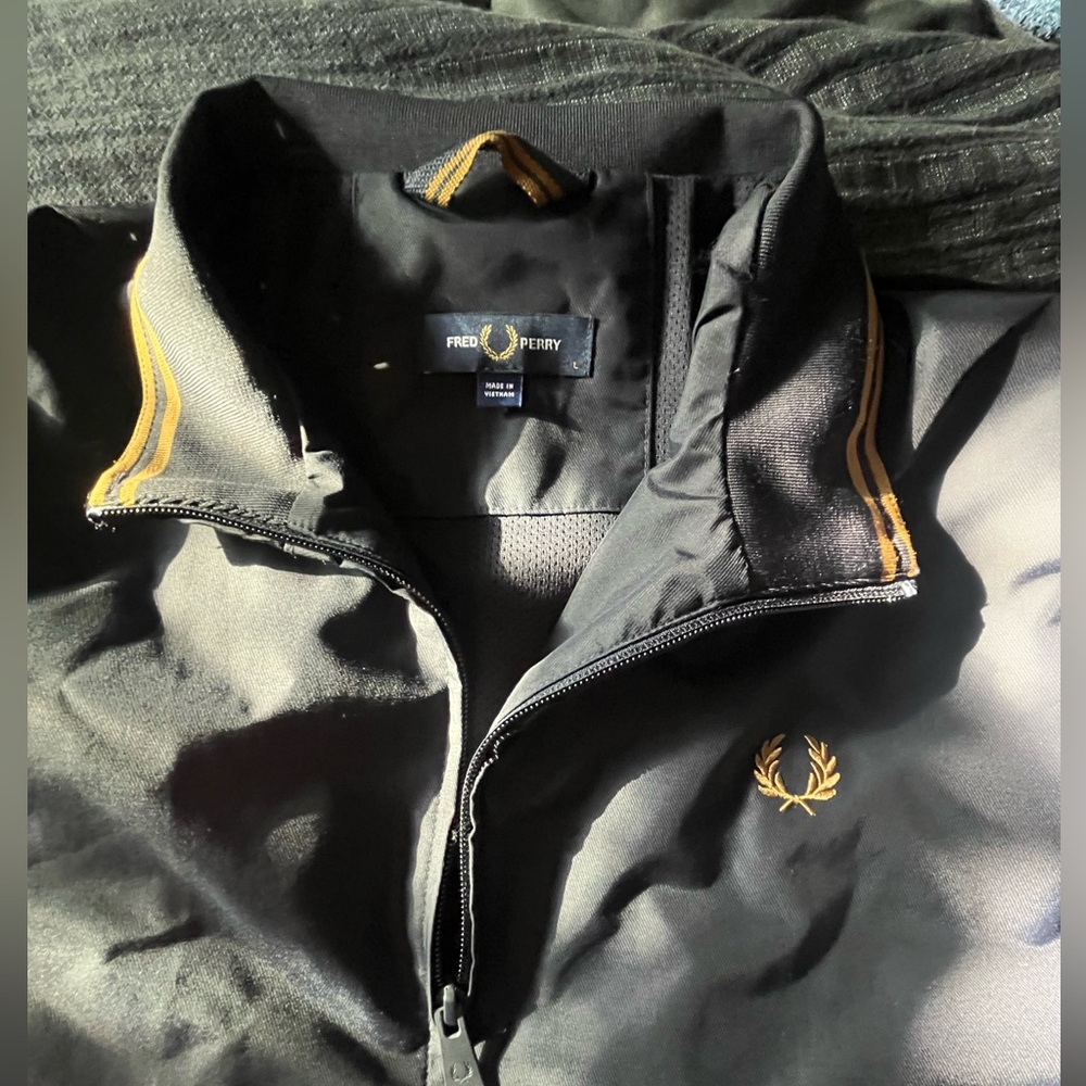 Fred Perry Brentham tennis club navy jacket size large - Picture 8 of 16
